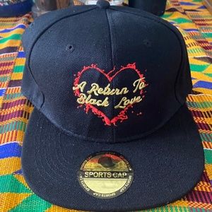Black, Structured, Snap Back hat